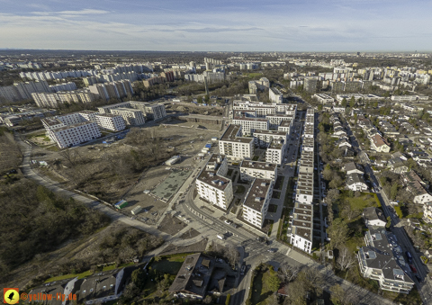 30.01.2024 - Baustelle Alexisquartier und Pandion Verde in Neuperlach
