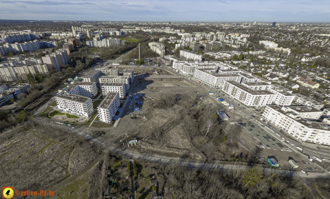 30.01.2024 - Baustelle Alexisquartier und Pandion Verde in Neuperlach