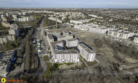30.01.2024 - Baustelle Alexisquartier und Pandion Verde in Neuperlach