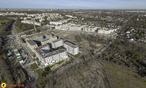 30.01.2024 - Baustelle Alexisquartier und Pandion Verde in Neuperlach