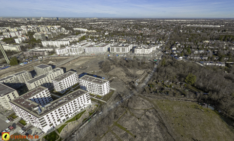 30.01.2024 - Baustelle Alexisquartier und Pandion Verde in Neuperlach