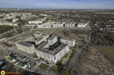 30.01.2024 - Baustelle Alexisquartier und Pandion Verde in Neuperlach