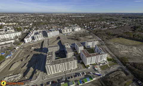 30.01.2024 - Baustelle Alexisquartier und Pandion Verde in Neuperlach