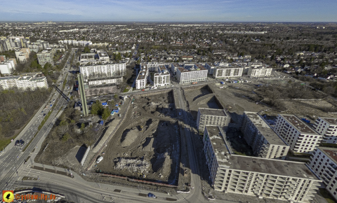 30.01.2024 - Baustelle Alexisquartier und Pandion Verde in Neuperlach
