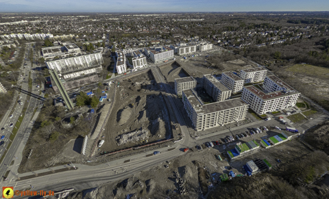 30.01.2024 - Baustelle Alexisquartier und Pandion Verde in Neuperlach