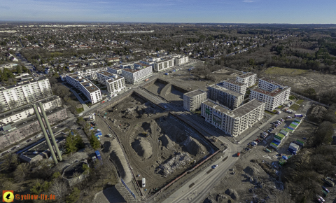 30.01.2024 - Baustelle Alexisquartier und Pandion Verde in Neuperlach