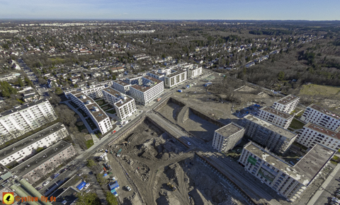 30.01.2024 - Baustelle Alexisquartier und Pandion Verde in Neuperlach