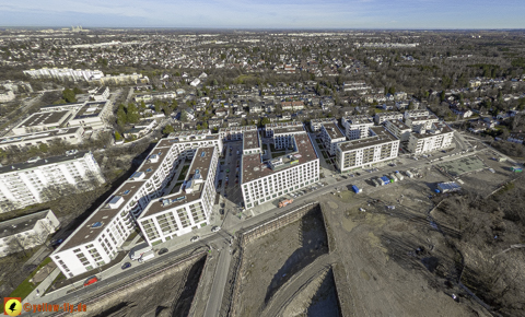 30.01.2024 - Baustelle Alexisquartier und Pandion Verde in Neuperlach