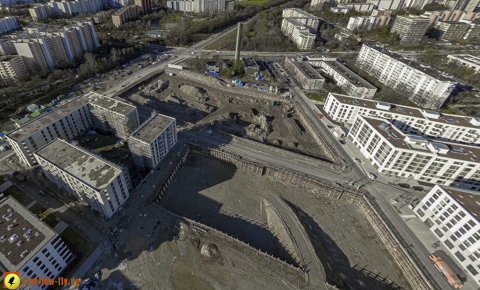 30.01.2024 - Baustelle Alexisquartier und Pandion Verde in Neuperlach