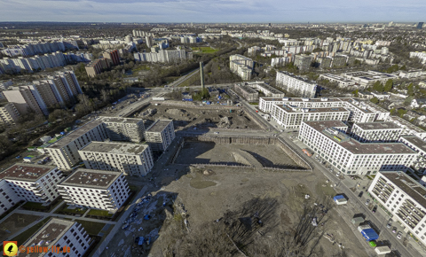 30.01.2024 - Baustelle Alexisquartier und Pandion Verde in Neuperlach