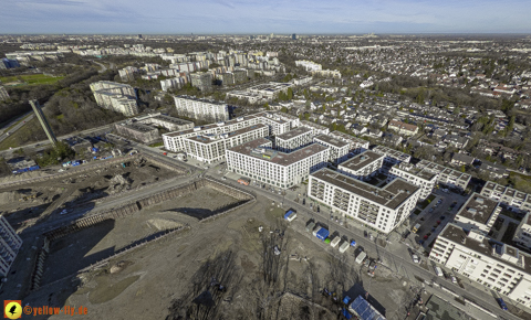 30.01.2024 - Baustelle Alexisquartier und Pandion Verde in Neuperlach