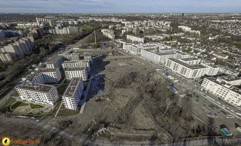 30.01.2024 - Baustelle Alexisquartier und Pandion Verde in Neuperlach