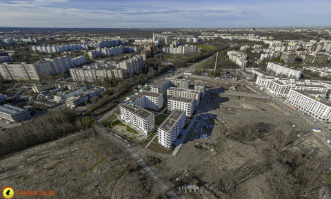 30.01.2024 - Baustelle Alexisquartier und Pandion Verde in Neuperlach