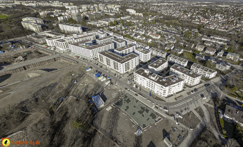 30.01.2024 - Baustelle Alexisquartier und Pandion Verde in Neuperlach