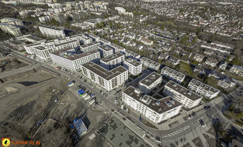 30.01.2024 - Baustelle Alexisquartier und Pandion Verde in Neuperlach