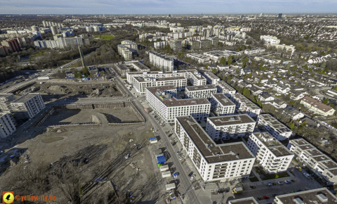 30.01.2024 - Baustelle Alexisquartier und Pandion Verde in Neuperlach