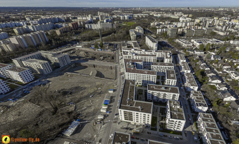 30.01.2024 - Baustelle Alexisquartier und Pandion Verde in Neuperlach