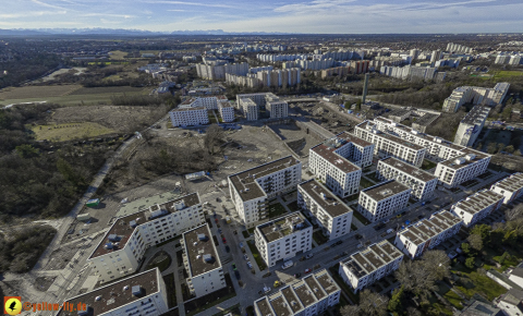 30.01.2024 - Baustelle Alexisquartier und Pandion Verde in Neuperlach