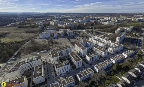 30.01.2024 - Baustelle Alexisquartier und Pandion Verde in Neuperlach