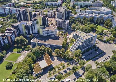 09.09.2020 - Luftbilder vom Karl-Marx-Ring 52-62 und Marx-Zentrum mit Umgebung
