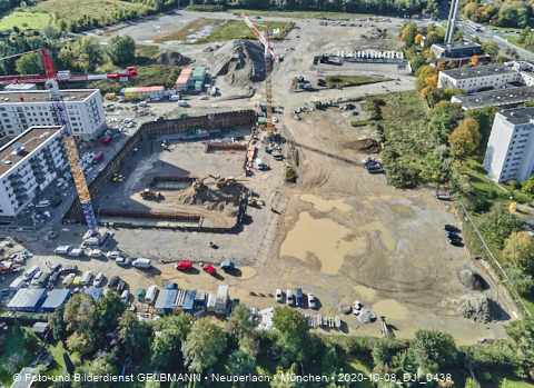 08.10.2020 - DEMOS-Baustelle Alexisquartier in Neuperlach 