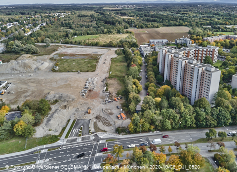 08.10.2020 - DEMOS-Baustelle Alexisquartier in Neuperlach 