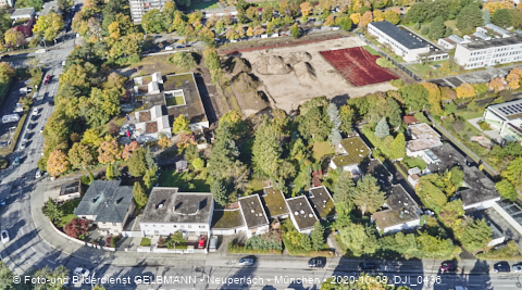08.10.2020 - Baustelle zur neuen Grundschule am Karl-Marx-Ring in Neuperlach 