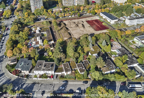 08.10.2020 - Baustelle zur neuen Grundschule am Karl-Marx-Ring in Neuperlach 