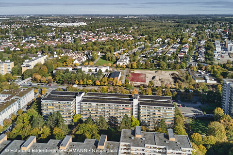 08.10.2020 - Baustelle zur neuen Grundschule am Karl-Marx-Ring in Neuperlach 