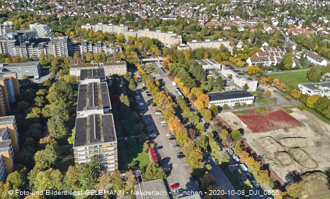 08.10.2020 - Baustelle zur neuen Grundschule am Karl-Marx-Ring in Neuperlach 