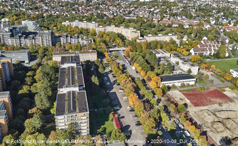 08.10.2020 - Baustelle zur neuen Grundschule am Karl-Marx-Ring in Neuperlach 