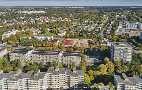 08.10.2020 - Baustelle zur neuen Grundschule am Karl-Marx-Ring in Neuperlach 