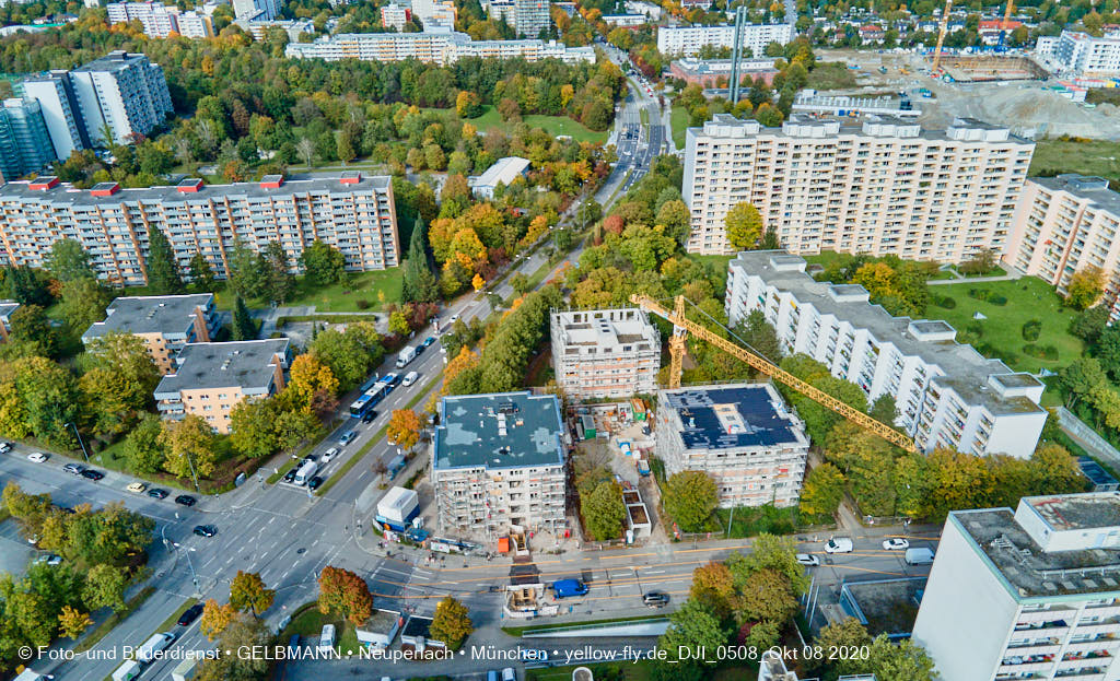 09.10.2020 - Aufstockungsbaustelle Oskar-Maria-Graf-Ring und Annette-Kolb-Anger