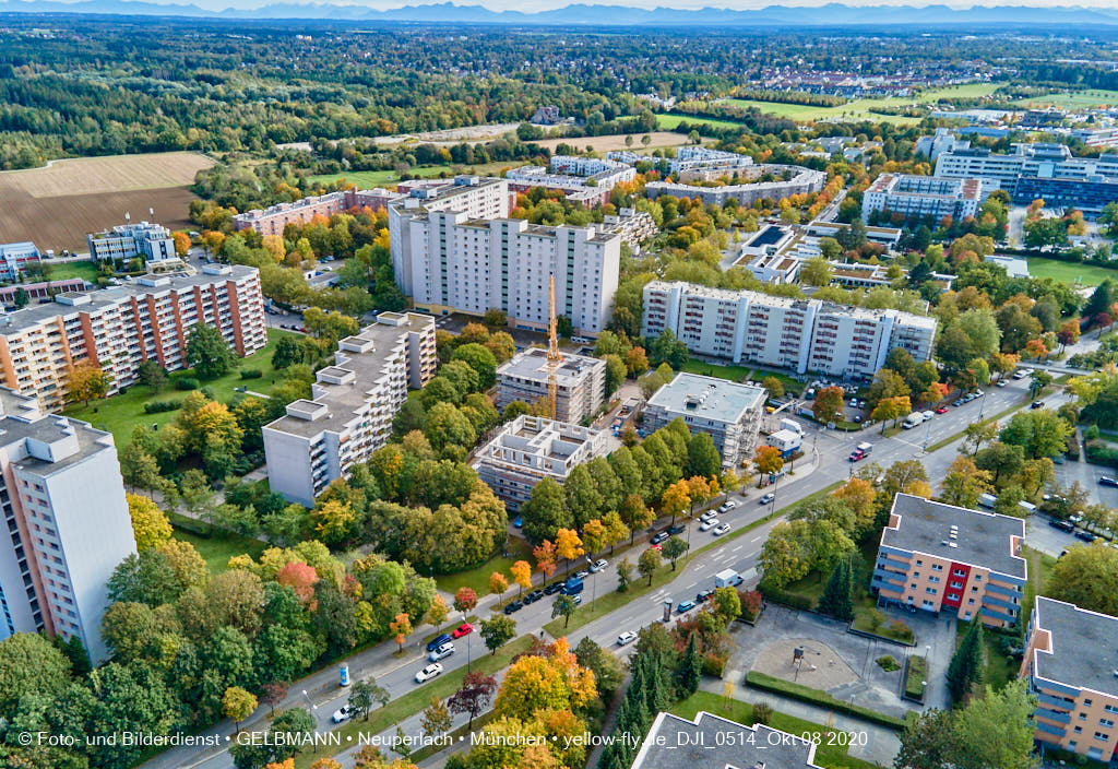 09.10.2020 - Aufstockungsbaustelle Oskar-Maria-Graf-Ring und Annette-Kolb-Anger