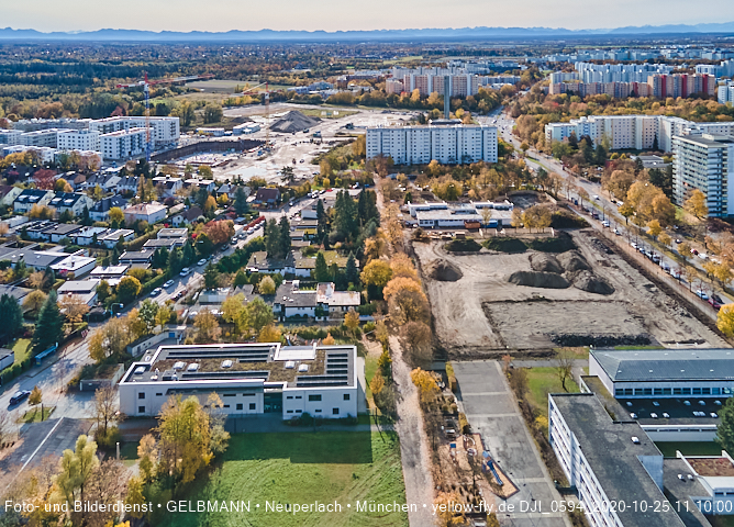 25.10.2020 - Baustelle zur neuen Grundschule am Karl-Marx-Ring