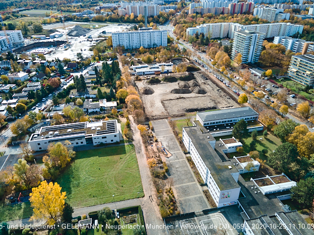25.10.2020 - Baustelle zur neuen Grundschule am Karl-Marx-Ring