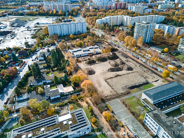 25.10.2020 - Baustelle zur neuen Grundschule am Karl-Marx-Ring