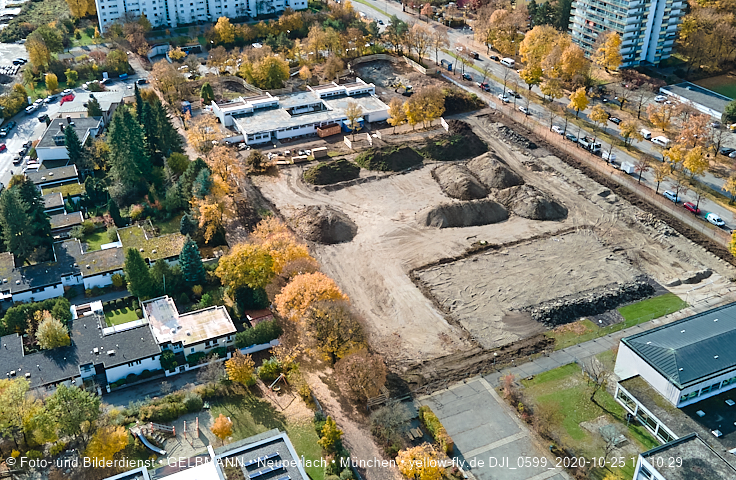 25.10.2020 - Baustelle zur neuen Grundschule am Karl-Marx-Ring