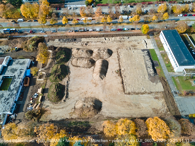 25.10.2020 - Baustelle zur neuen Grundschule am Karl-Marx-Ring