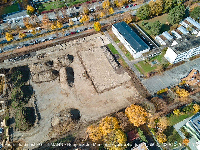 25.10.2020 - Baustelle zur neuen Grundschule am Karl-Marx-Ring