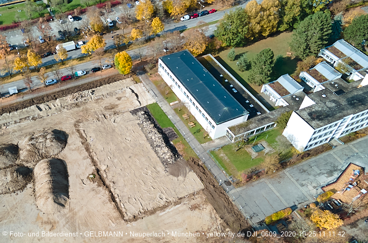 25.10.2020 - Baustelle zur neuen Grundschule am Karl-Marx-Ring