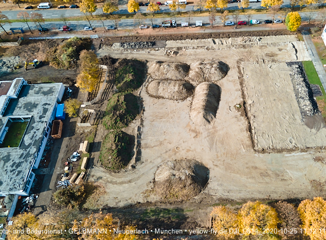 25.10.2020 - Baustelle zur neuen Grundschule am Karl-Marx-Ring