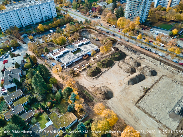25.10.2020 - Baustelle zur neuen Grundschule am Karl-Marx-Ring