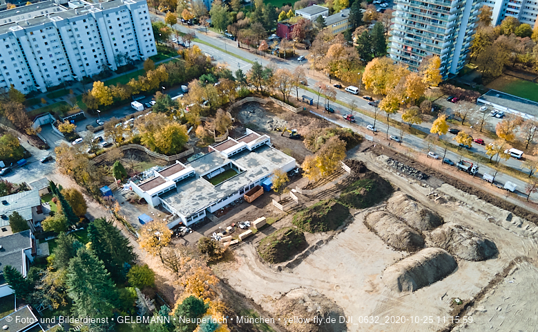 25.10.2020 - Baustelle zur neuen Grundschule am Karl-Marx-Ring