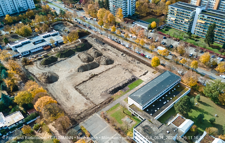 25.10.2020 - Baustelle zur neuen Grundschule am Karl-Marx-Ring