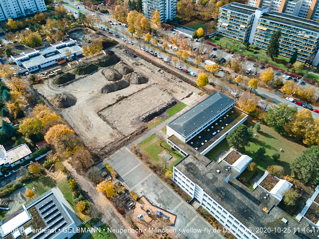 25.10.2020 - Baustelle zur neuen Grundschule am Karl-Marx-Ring