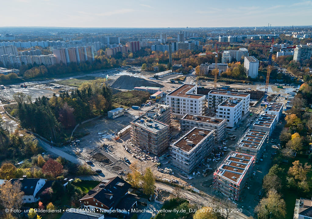 31.10.2020 - Alexisquartier von Oben in Neuperlach