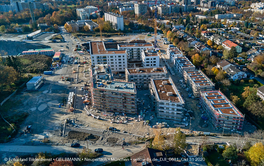 31.10.2020 - Alexisquartier von Oben in Neuperlach