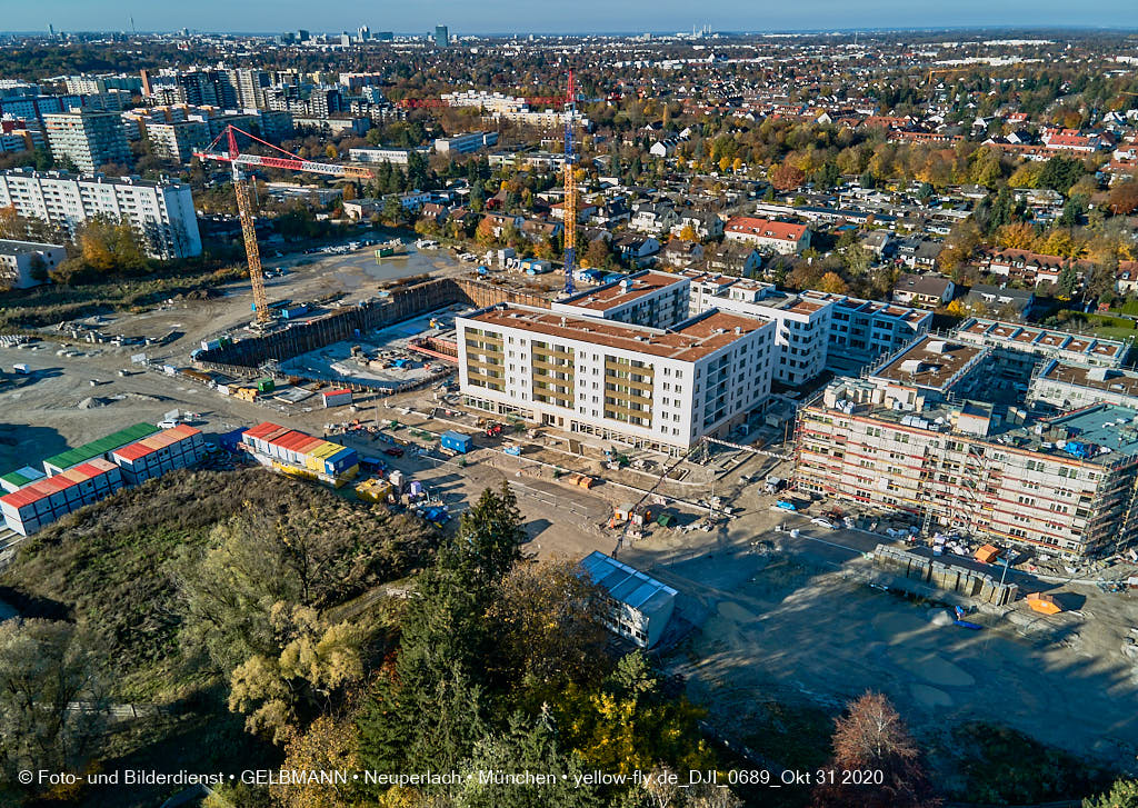 31.10.2020 - Alexisquartier von Oben in Neuperlach