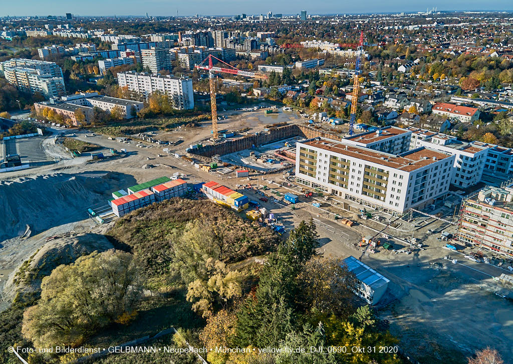 31.10.2020 - Alexisquartier von Oben in Neuperlach